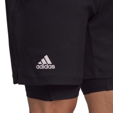 adidas Tennishose US Series Aero.Ready 2in1 (Short+Tight) 7inch schwarz Herren